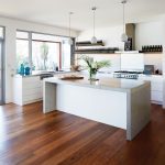 kitchen recycled timber flooring